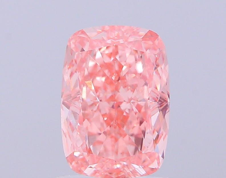 2.10 Ct. Fancy Vivid  Pink Cushion Lab Grown Diamond