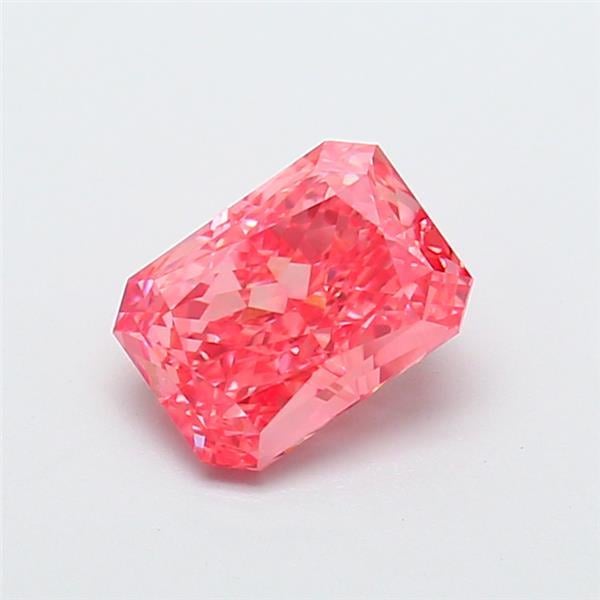 1.46 Ct. Fancy Vivid  Pink Radiant Lab Grown Diamond