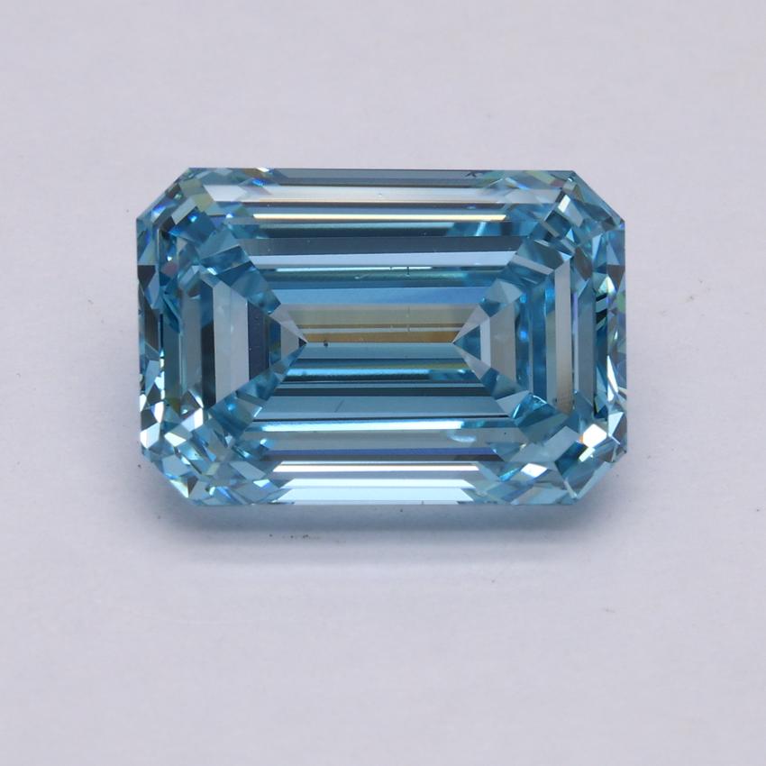 5.02 Ct. Fancy Intense Blue Emerald Lab Grown Diamond