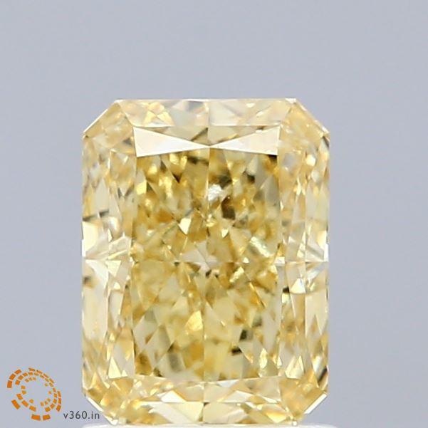 1.61 Ct. Fancy Intense Yellow Radiant Lab Grown Diamond
