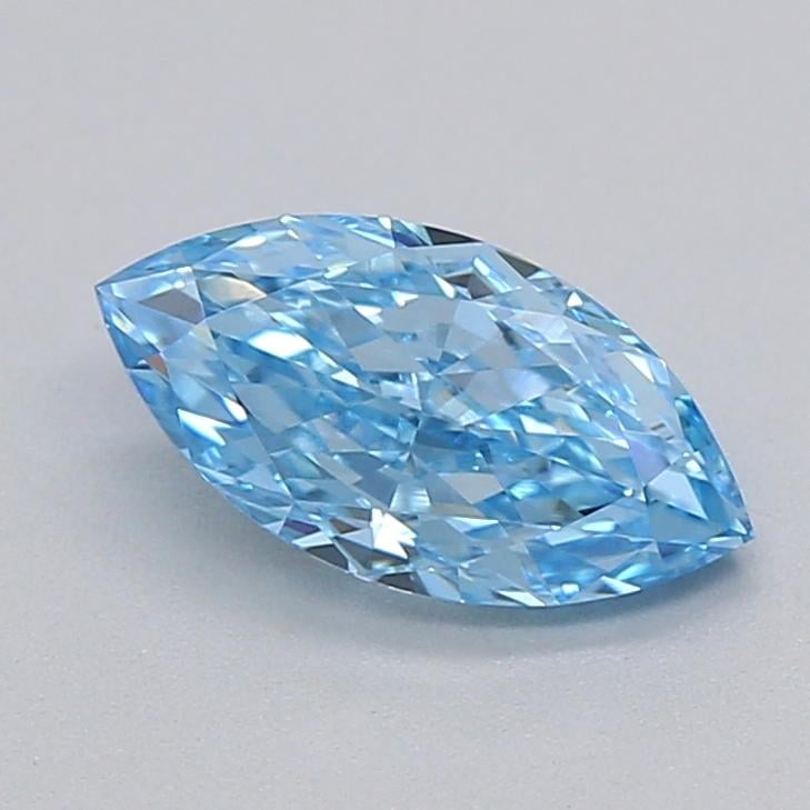 0.51 Ct. Fancy Vivid  Blue Marquise Lab Grown Diamond