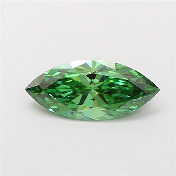 1.00 Ct. Fancy Vivid  Green Marquise Lab Grown Diamond