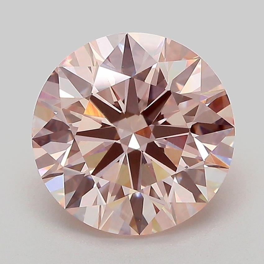 3.57 Ct. Fancy Intense Pink Round Lab Grown Diamond