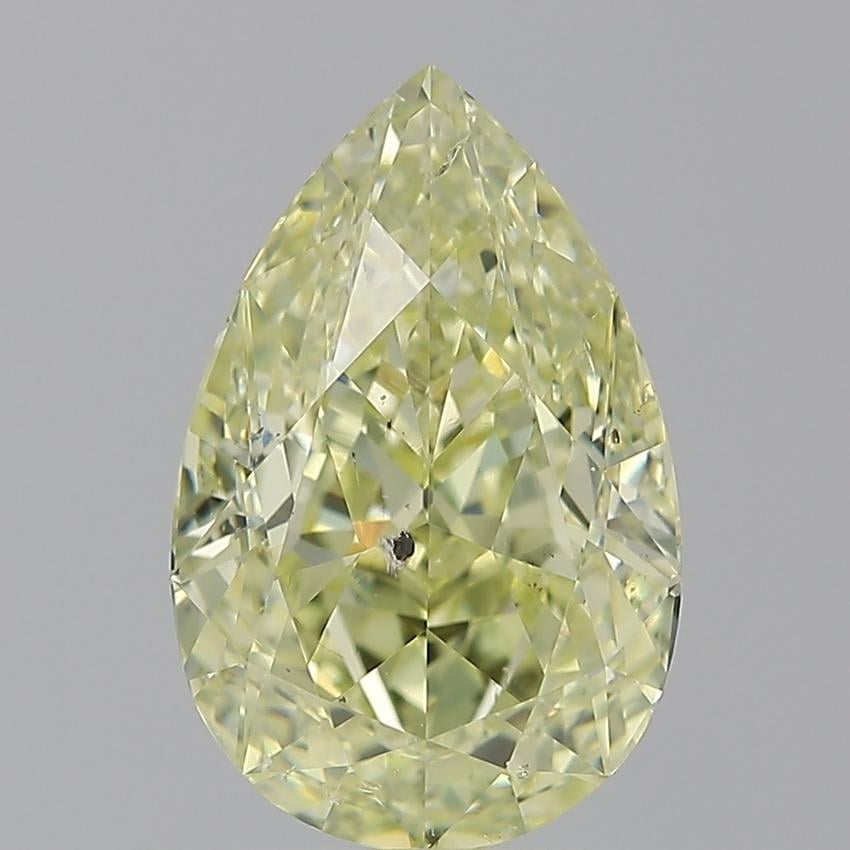 3.02 Ct. Fancy  Yellow Pear Diamond