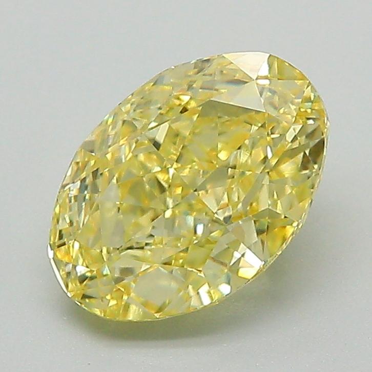 1.86 Ct. Fancy Intense Yellow Oval Lab Grown Diamond