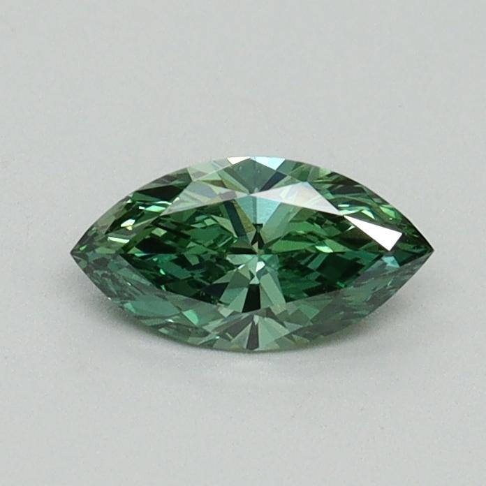 0.35 Ct. Fancy Vivid Green Marquise Lab Grown Diamond