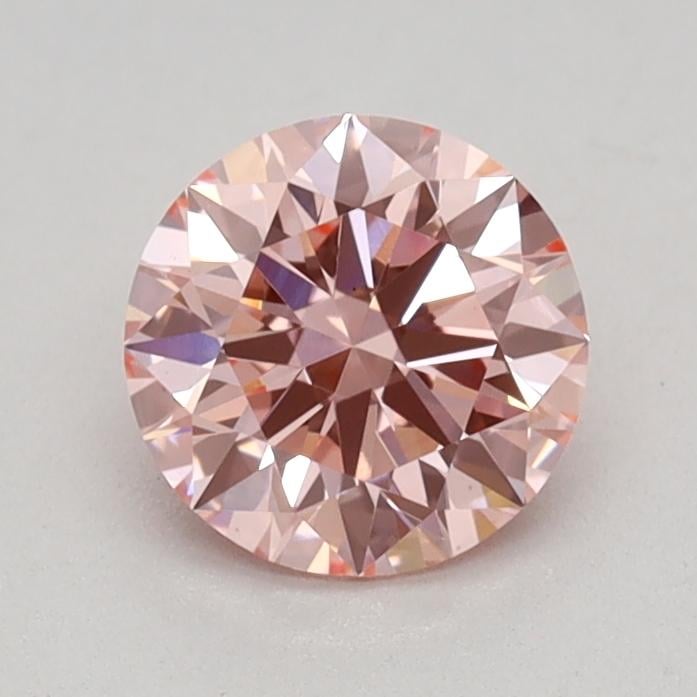 0.62 Ct. Fancy Intense Pink Round Lab Grown Diamond