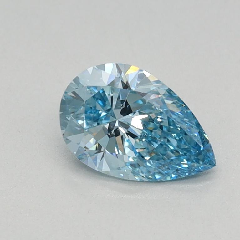 0.40 Ct. Fancy Intense Blue Pear Lab Grown Diamond