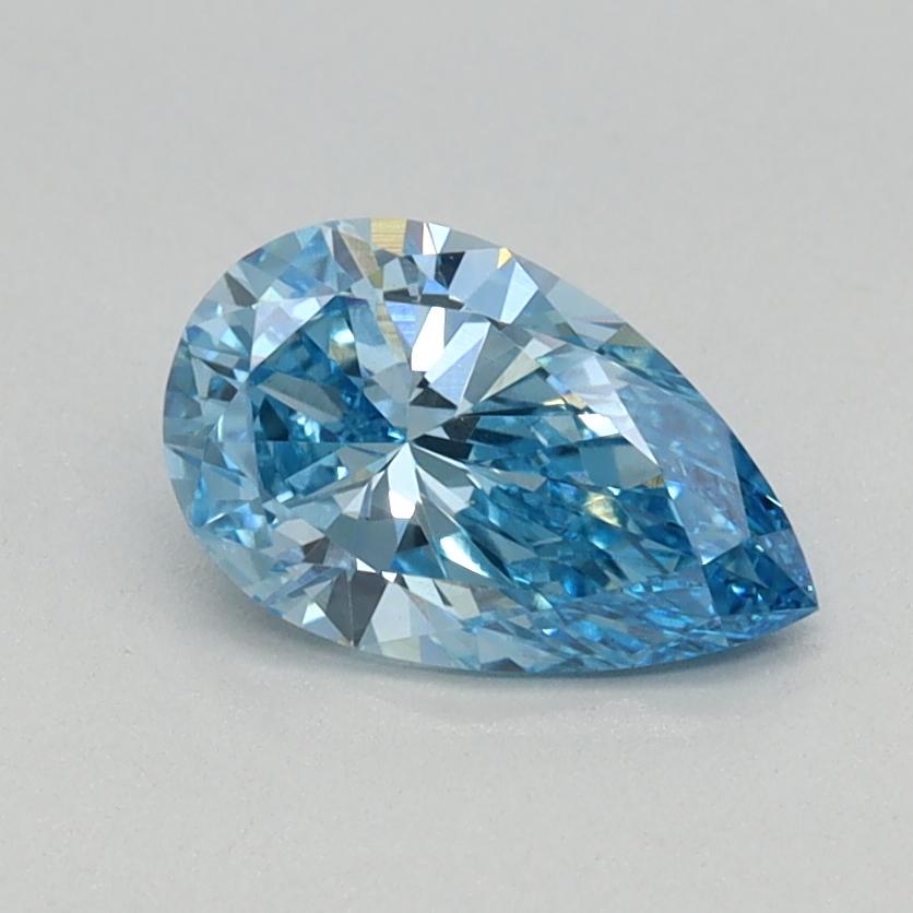0.58 Ct. Fancy Vivid Blue Pear Lab Grown Diamond