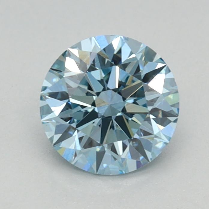 0.66 Ct. Fancy Vivid Blue Round Lab Grown Diamond