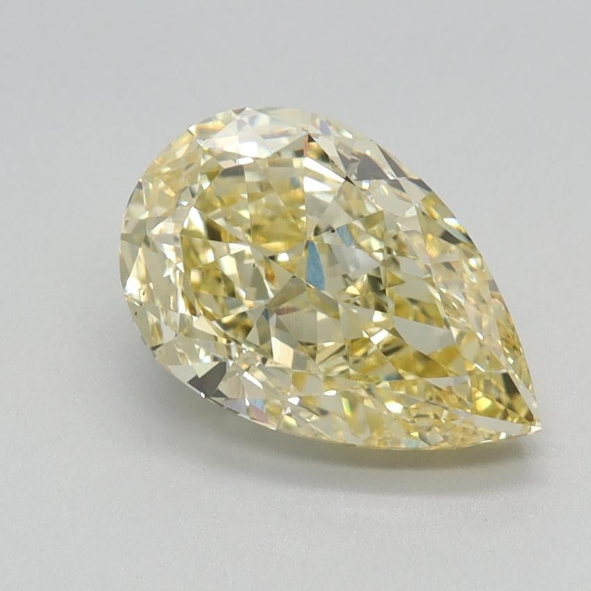 1.71 Ct. Fancy Intense Yellow Pear Lab Grown Diamond