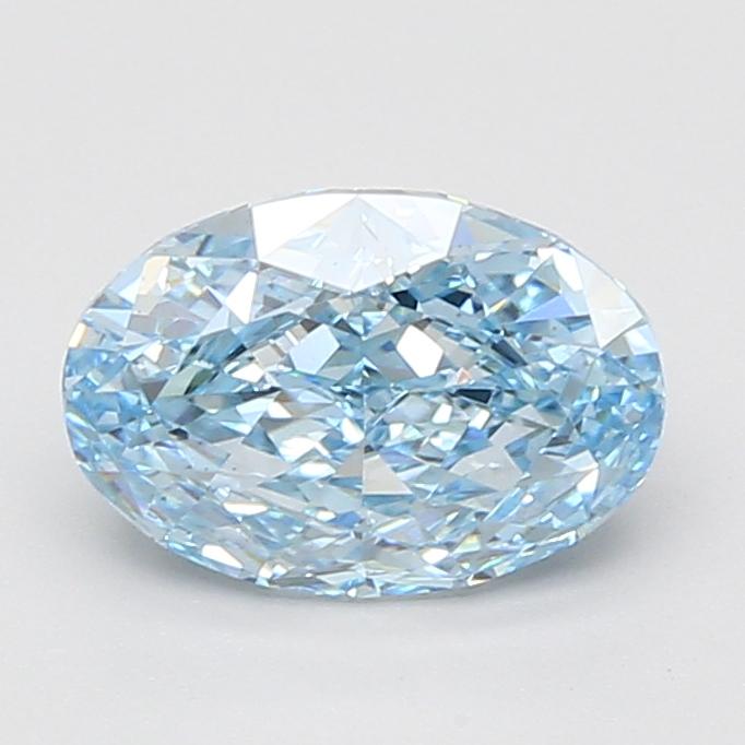 2.03 Ct. Fancy Vivid Blue Oval Lab Grown Diamond