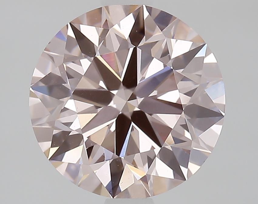 2.19 Ct. Fancy Brownish Pink Round Lab Grown Diamond