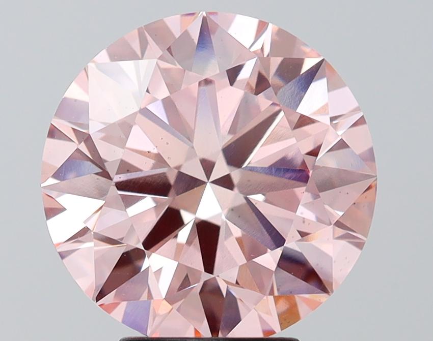 5.02 Ct. Fancy Intense Pink Round Lab Grown Diamond