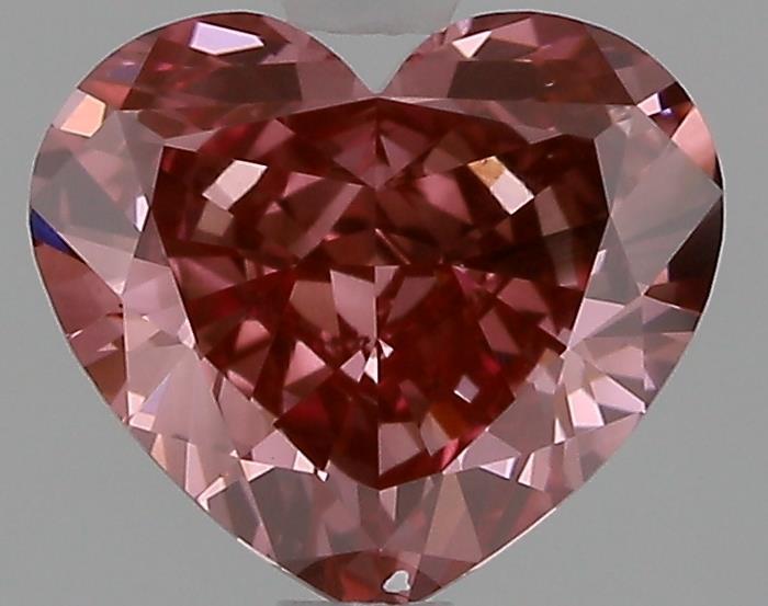 1.08 Ct. Fancy Vivid  Pink Heart Lab Grown Diamond