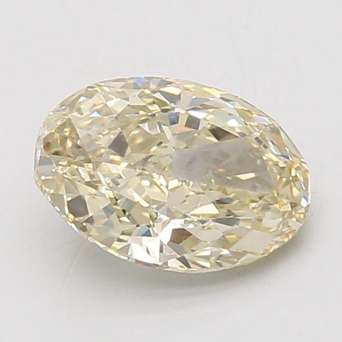 2.07 Ct. Fancy Light Yellow Oval Lab Grown Diamond