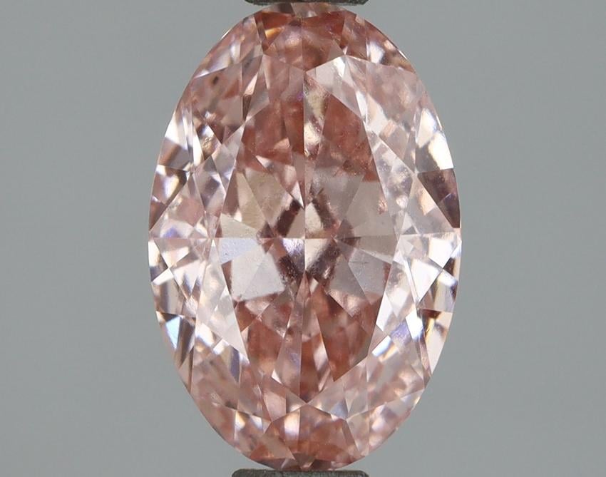 2.01 Ct. Fancy Vivid  Pink Oval Lab Grown Diamond