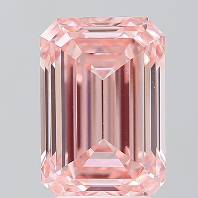 3.64 Ct. Fancy Vivid Pink Emerald Lab Grown Diamond