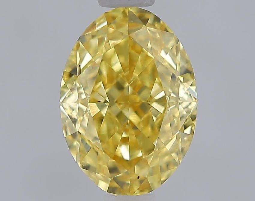 1.50 Ct. Fancy Vivid Yellow Yellow Oval Lab Grown Diamond