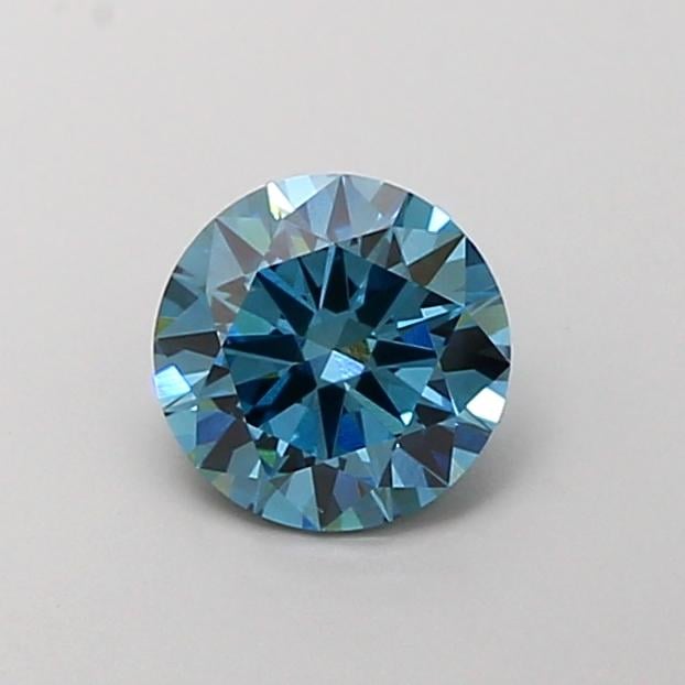 1.16 Ct. Fancy Vivid Blue Round Lab Grown Diamond