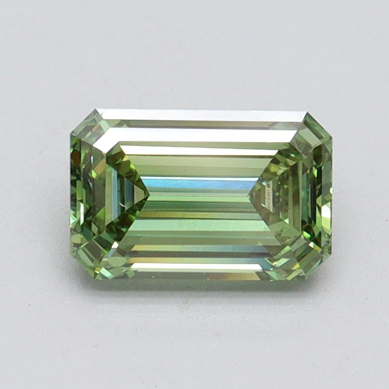 1.00 Ct. Fancy Vivid Green Emerald Lab Grown Diamond
