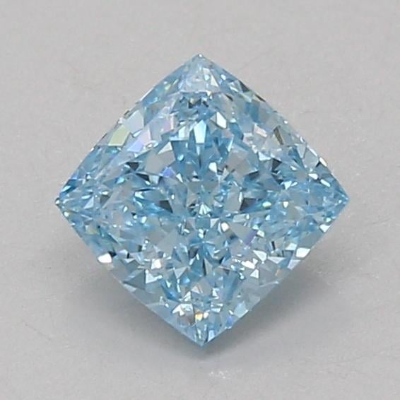 1.07 Ct. Fancy Vivid Blue Cushion Lab Grown Diamond