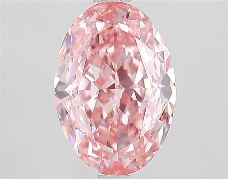 2.81 Ct. Fancy Vivid  Pink Oval Lab Grown Diamond