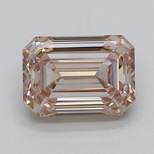 1.03 Ct. Very Light  Brown Emerald Lab Grown Diamond