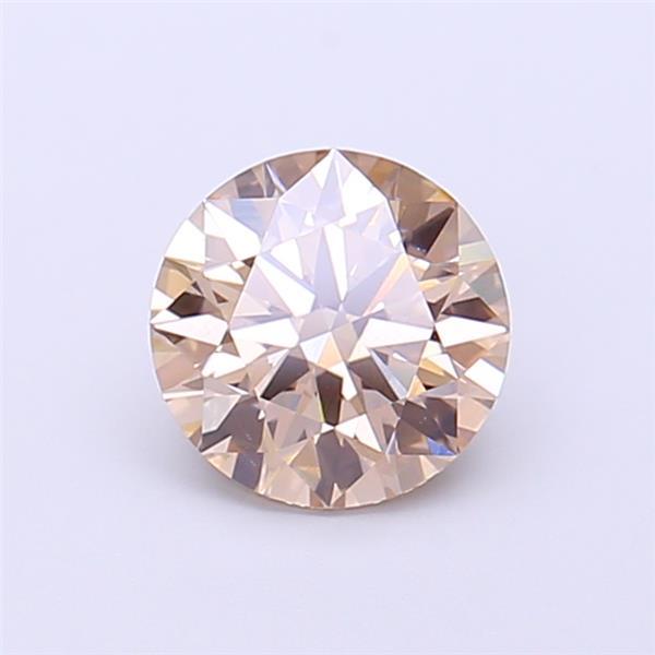 1.10 Ct. Light Brown Round Lab Grown Diamond