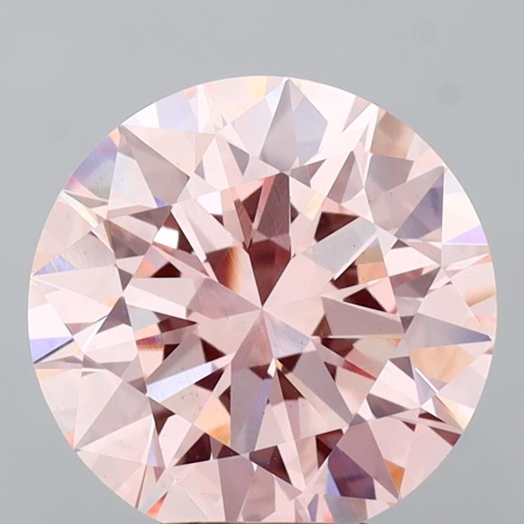 4.50 Ct. Fancy Intense Pink Round Lab Grown Diamond