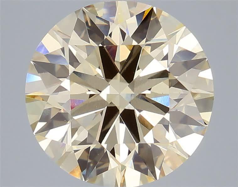 5.03 Ct. Very Light Brownish Yellow Round Lab Grown Diamond