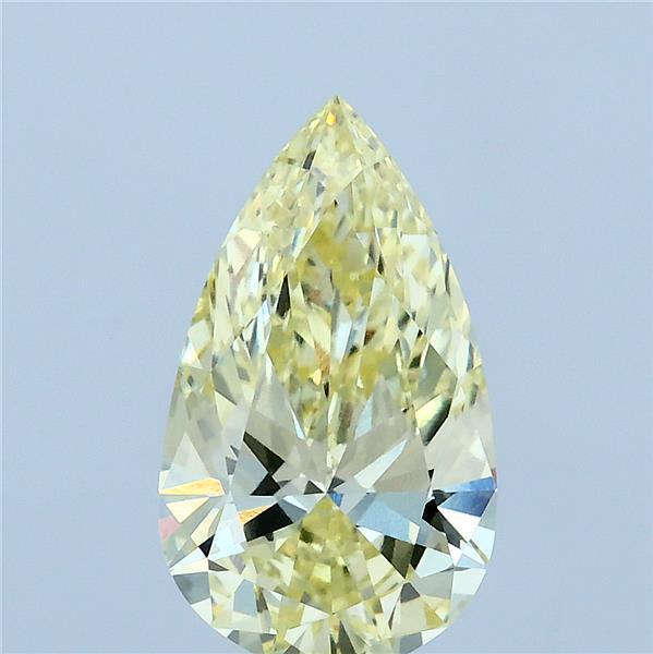 2.13 Ct. Fancy Intense Yellow Pear Lab Grown Diamond
