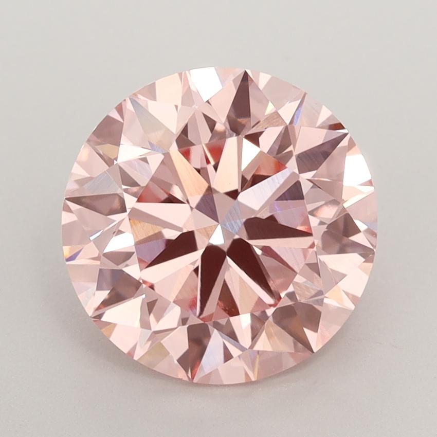 3.01 Ct. Fancy Intense  Pink Round Lab Grown Diamond