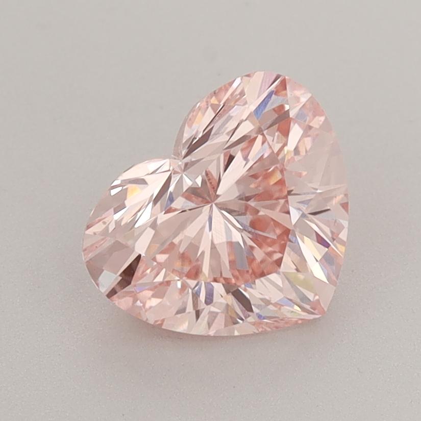 1.61 Ct. Fancy Intense  Pink Heart Lab Grown Diamond
