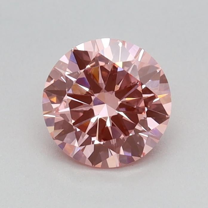0.49 Ct. Fancy Vivid Pink Round Lab Grown Diamond