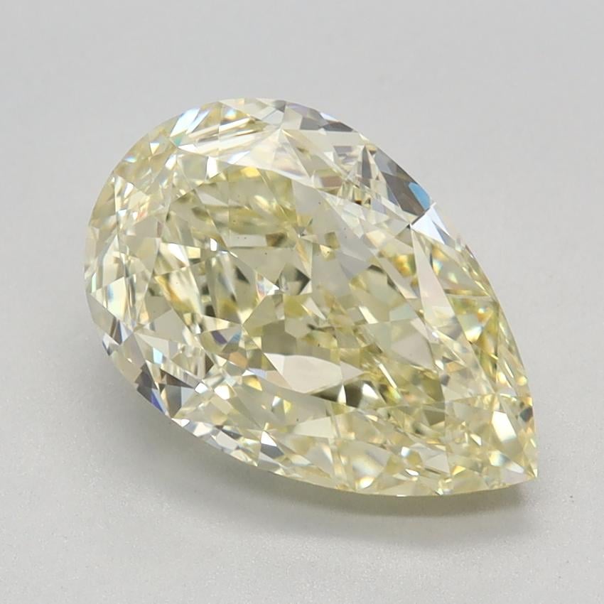 2.66 Ct. Fancy Light Yellow Pear Lab Grown Diamond