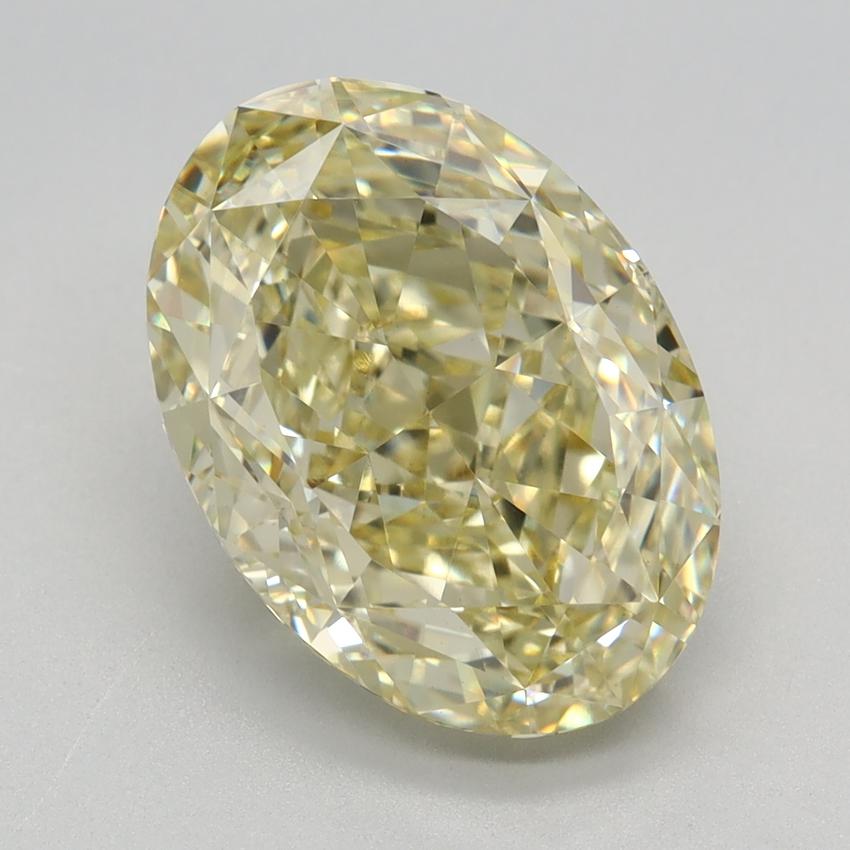 4.28 Ct. Fancy Yellow Oval Lab Grown Diamond