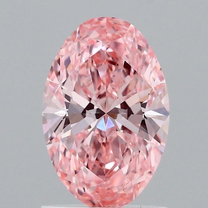 1.17 Ct. Fancy Vivid Pink Oval Lab Grown Diamond