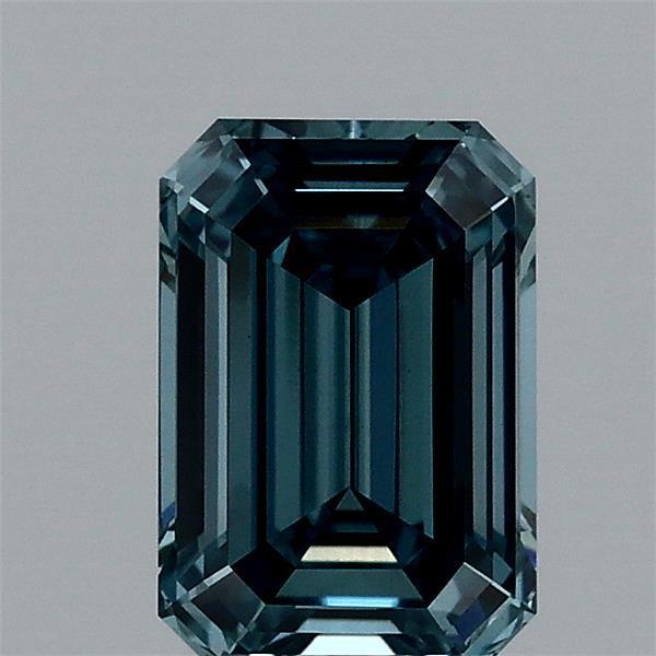 1.07 Ct. Fancy Vivid Blue Emerald Lab Grown Diamond