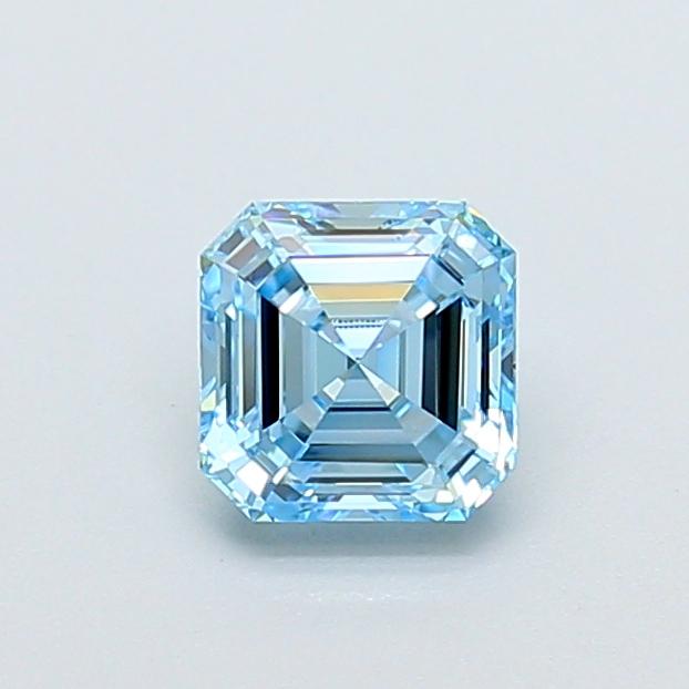 1.03 Ct. Fancy Vivid Blue Asscher Lab Grown Diamond