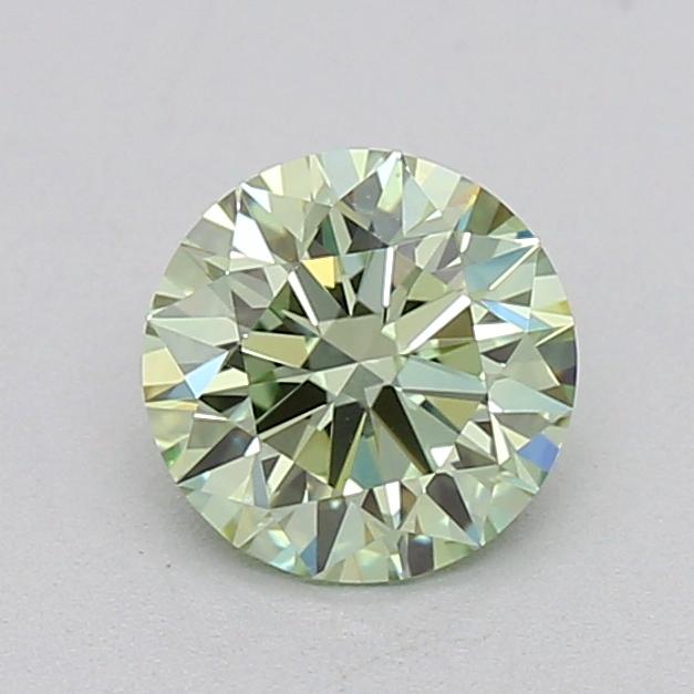 0.53 Ct. Fancy Intense  Green Round Lab Grown Diamond
