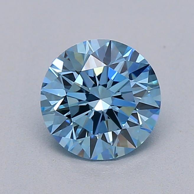 0.50 Ct. Fancy Vivid  Blue Round Lab Grown Diamond