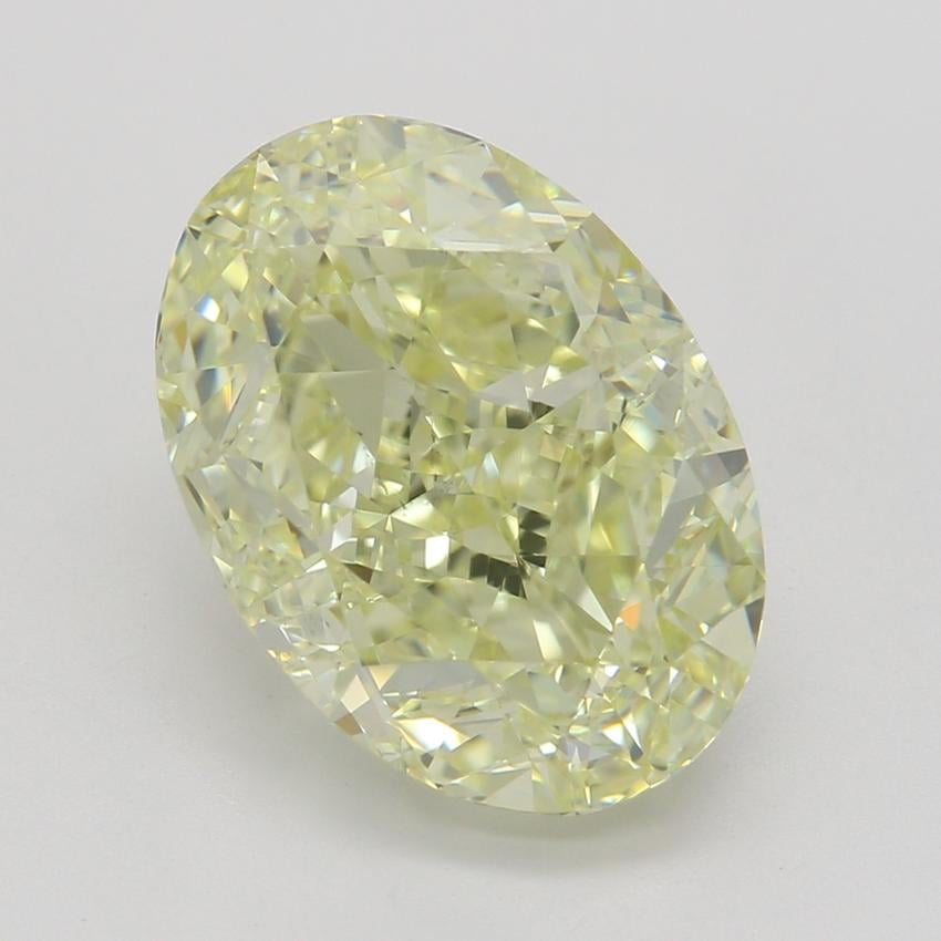 3.51 Ct. Fancy Light Yellow Oval Diamond