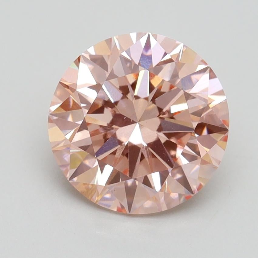 2.11 Ct. Fancy Intense Pink Round Lab Grown Diamond