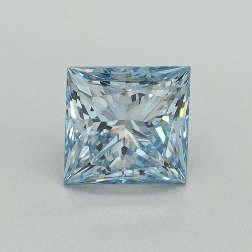 1.03 Ct. Fancy Vivid Blue Princess Lab Grown Diamond
