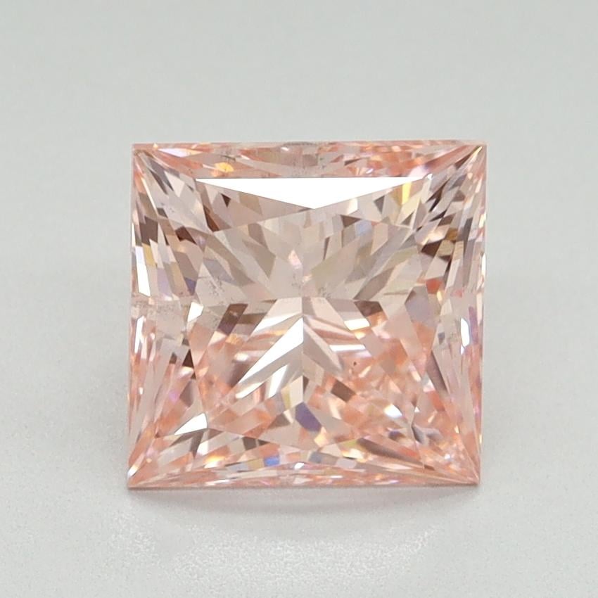 2.05 Ct. Fancy Vivid Pink Princess Lab Grown Diamond