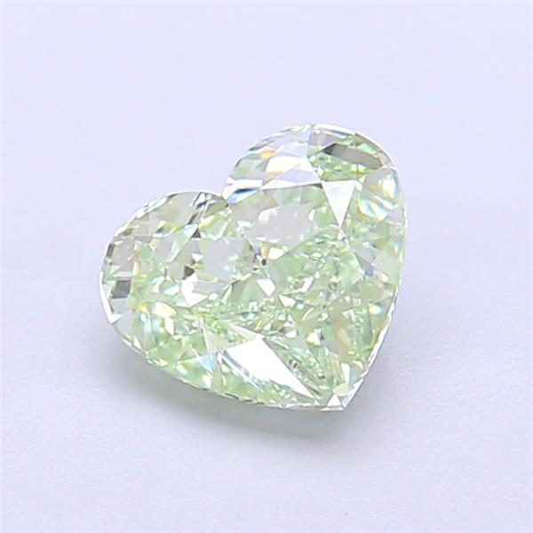1.15 Ct. Fancy Intense  Green Heart Lab Grown Diamond