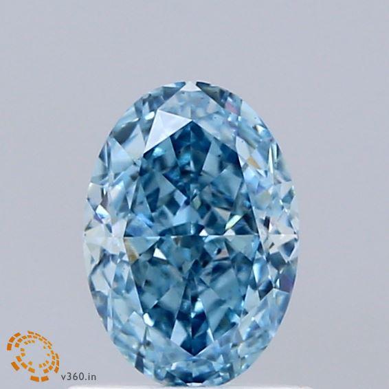 1.09 Ct. Fancy Blue Oval Lab Grown Diamond
