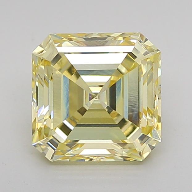 1.71 Ct. Fancy Intense Yellow Asscher Lab Grown Diamond