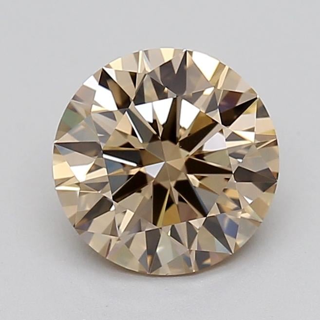 1.60 Ct. Light  Brown Round Lab Grown Diamond